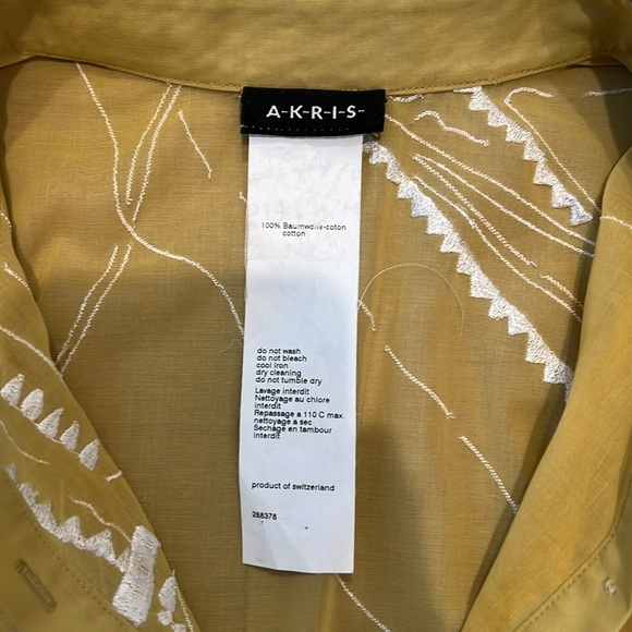 Akris - Printed Three-Quarter Sleeve Button-Up Top Size - US 4 - Picture 6 of 14